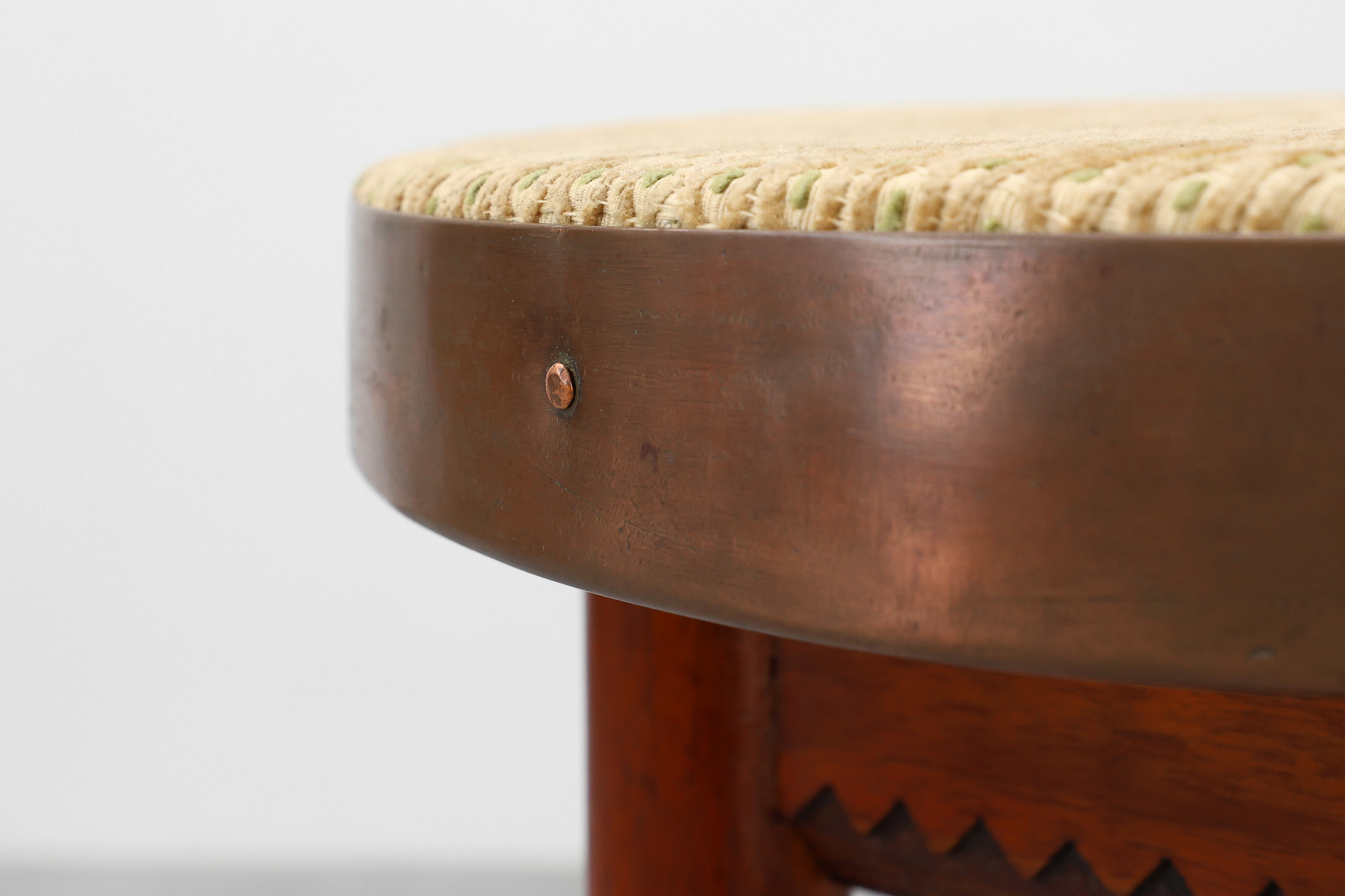 Vienna secession pedestal in wood and copper, Austia ca. 1910thumbnail